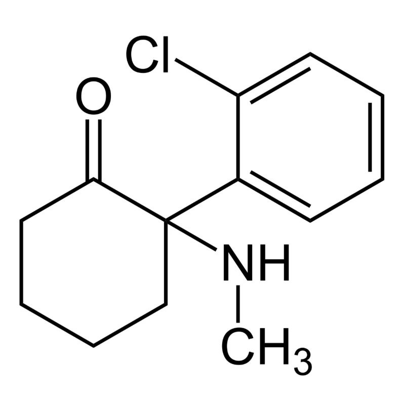 Ketamine structural formula