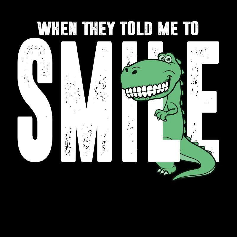 Dino dinosaur smile laugh teeth gift