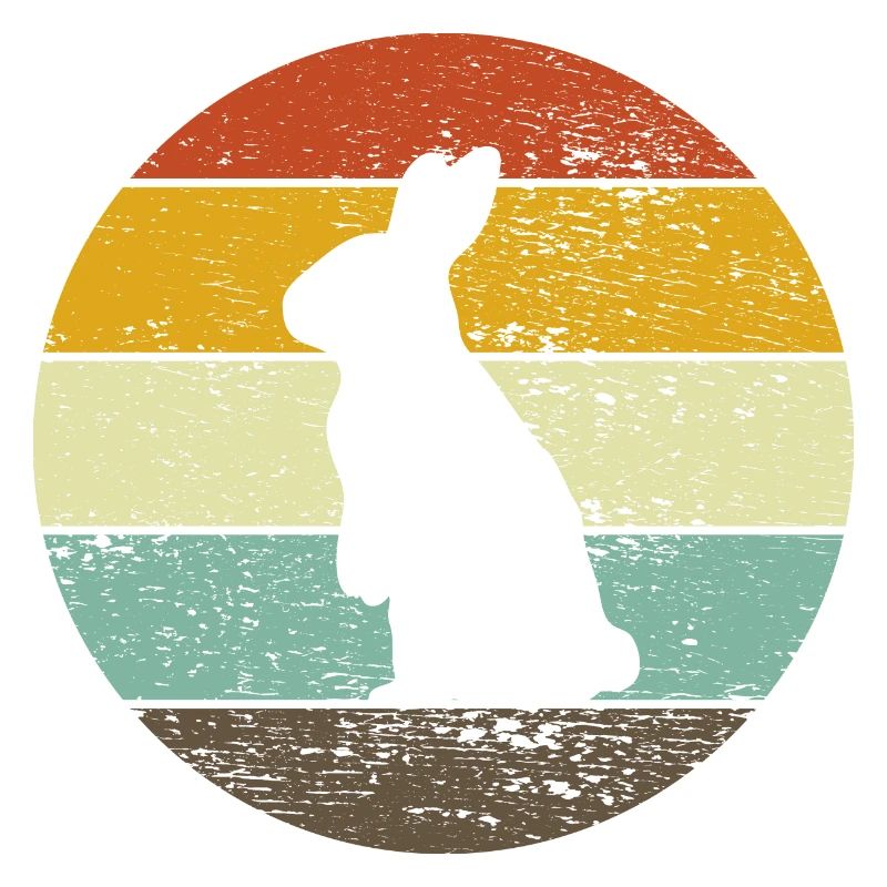 Rabbit Easter Retro Gift