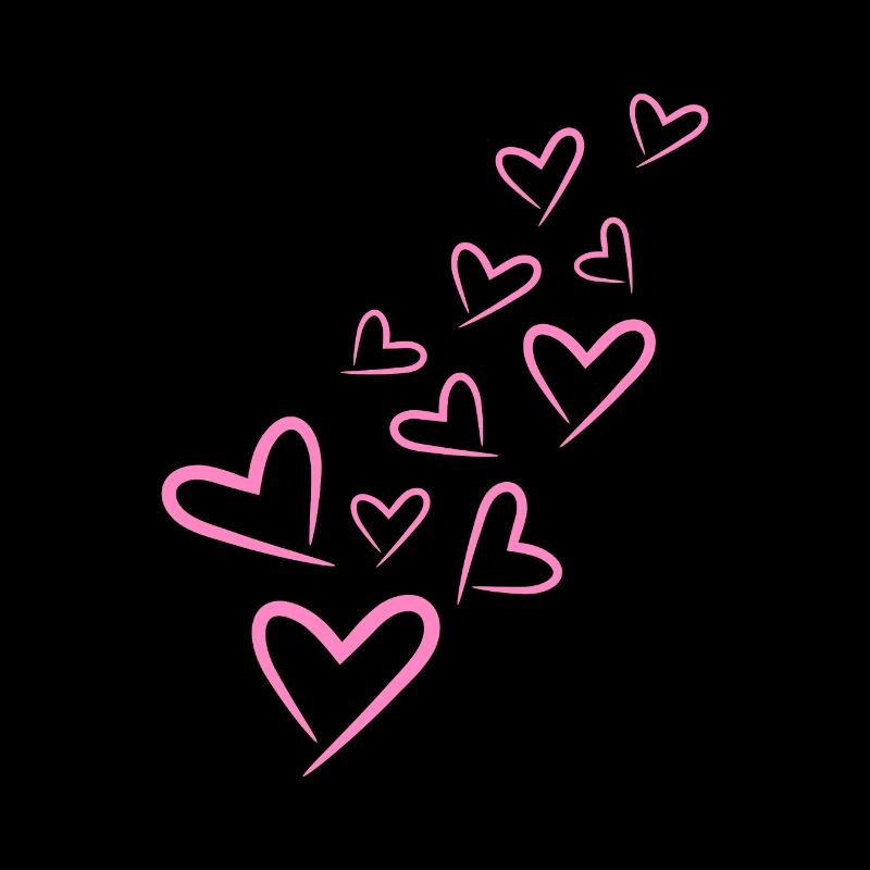 Herzchen Herz Muster Rosa