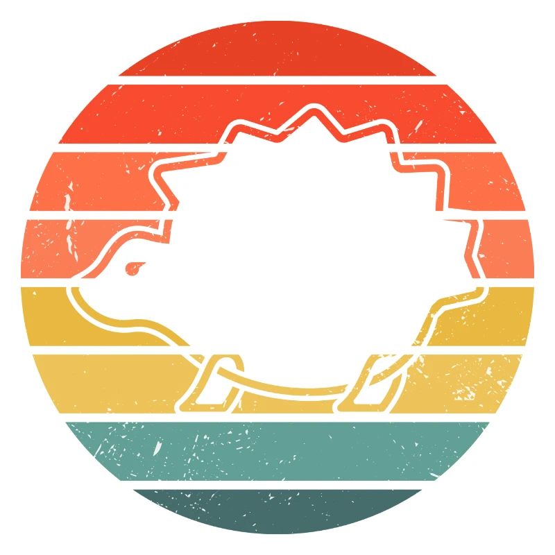 Hedgie Retro Sunset Hérisson