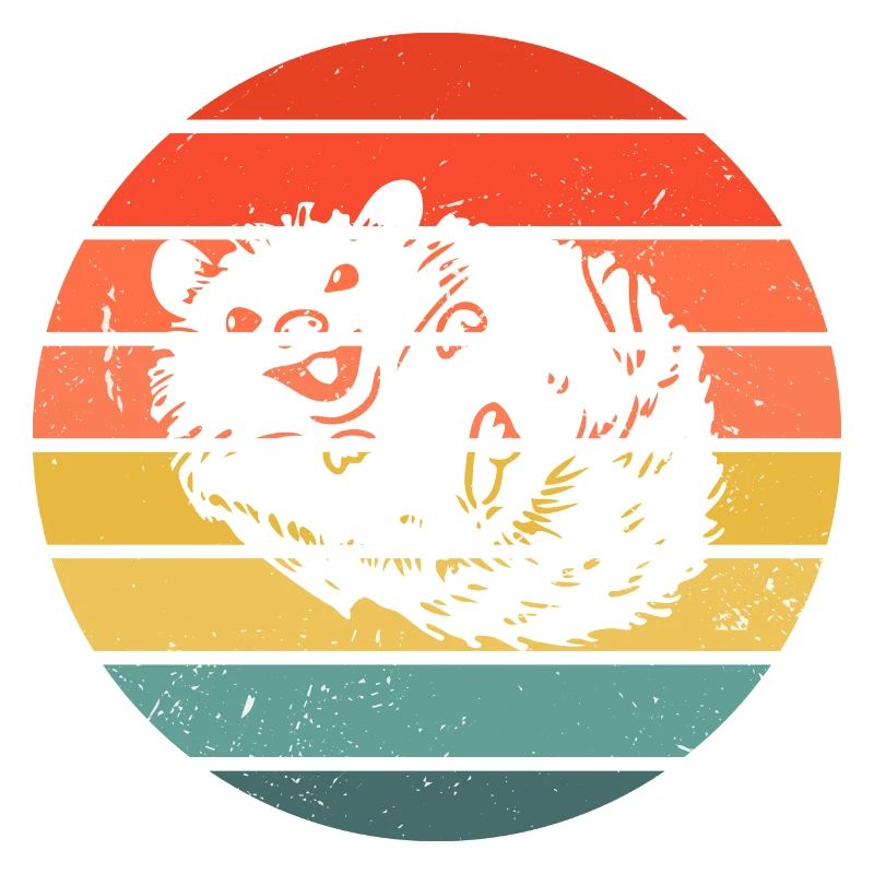 Hedgie Retro Sunset Hérisson