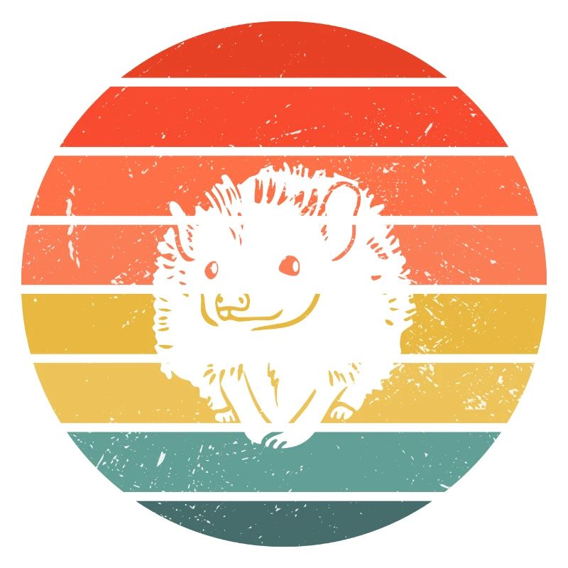 Hedgie Retro Sunset Hérisson