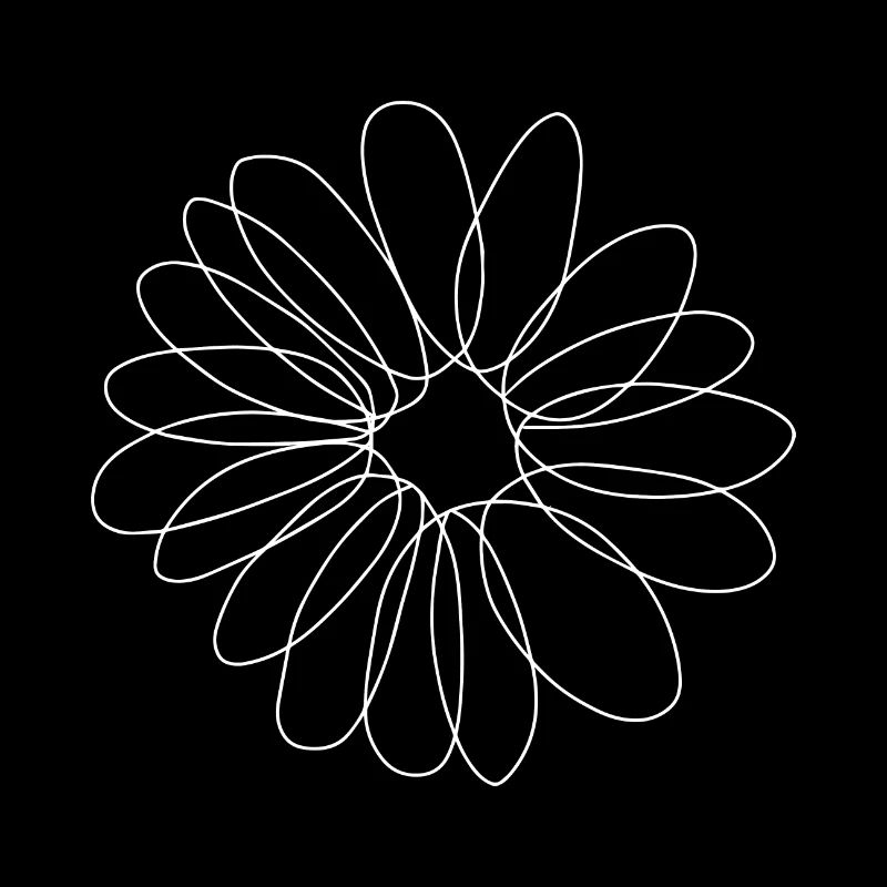 Gänseblümchenblume, Gänseblümchen einzeilige Kunst