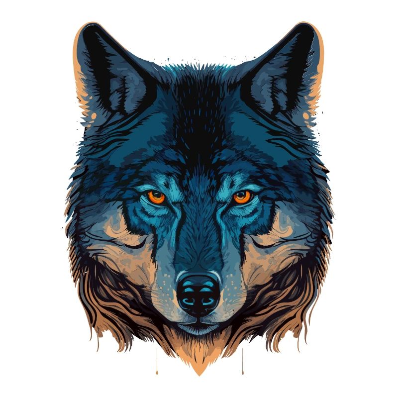 Wolf Head Illustration comme le fabuleux présent