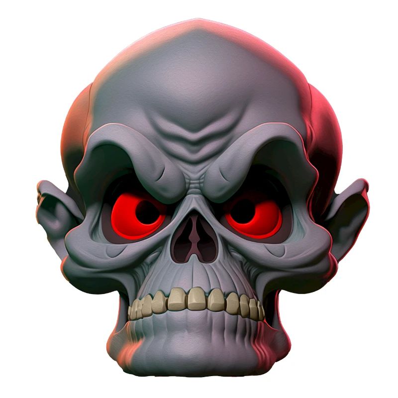 grumpy skull