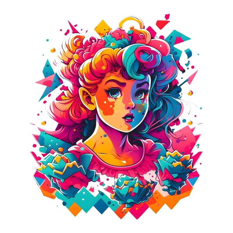 Synthwave Mädchen