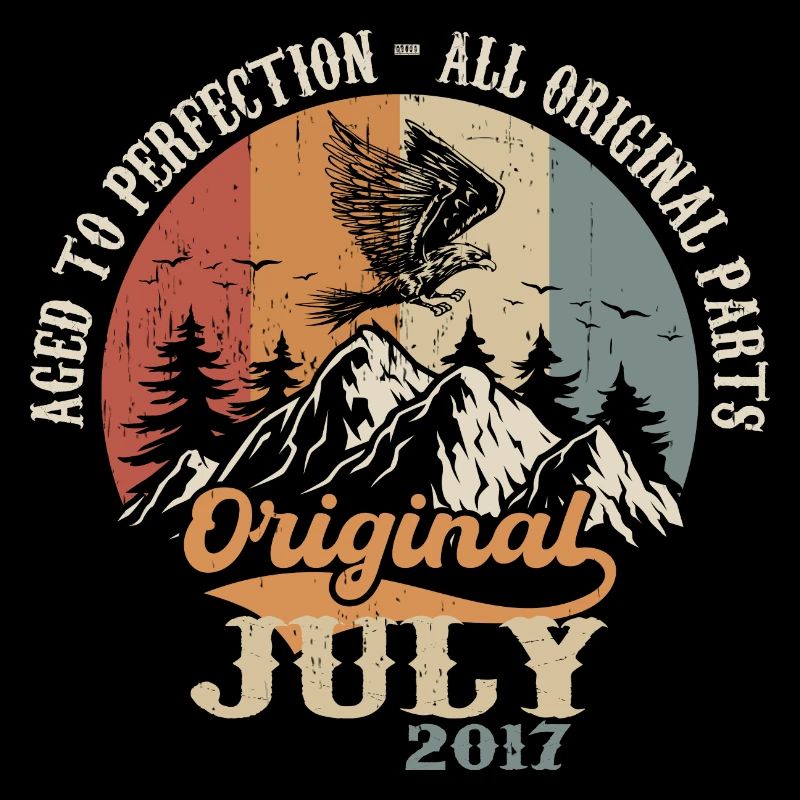 Juli 2017 Geburtstagsgeschenk Juli 2017 Original