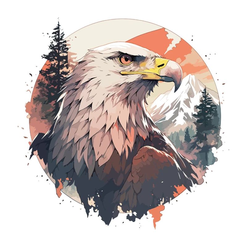 Eagle Head Nature Wilderness Forest Trees Mountains