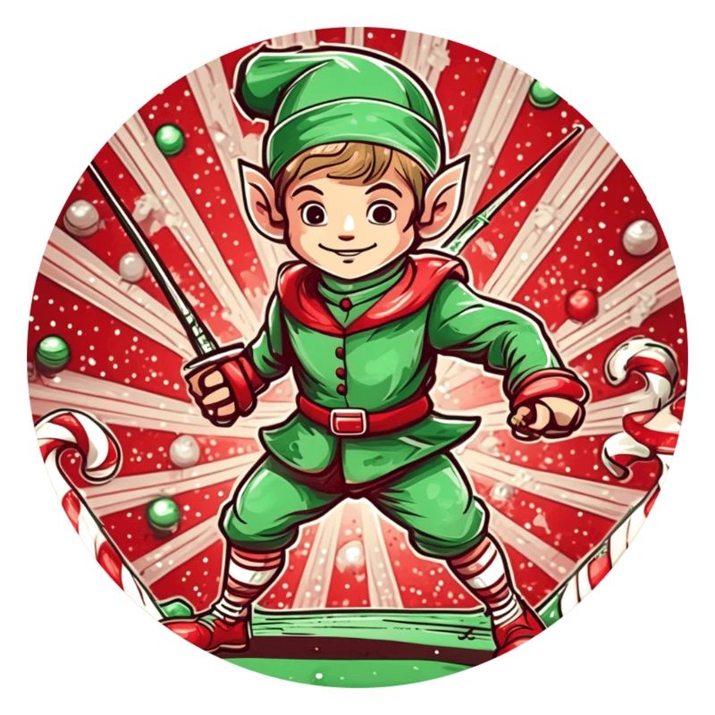 Clôture elfe de Noël