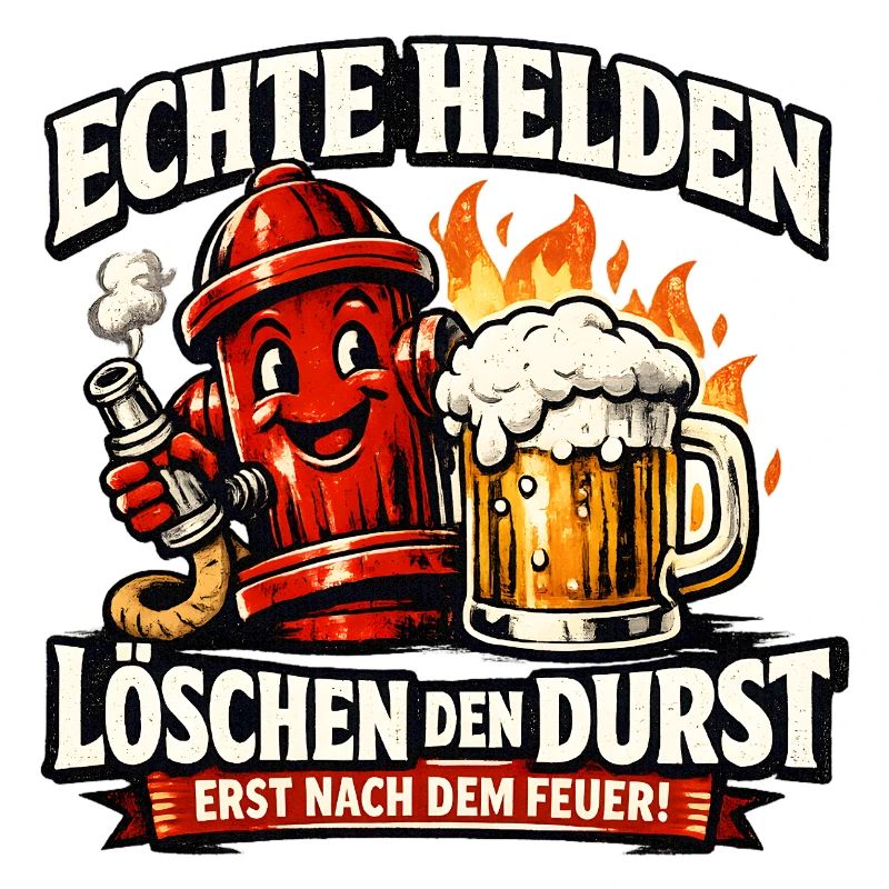Echte Helden löschen den Durst