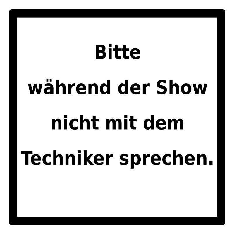 Warnhinweis: Techniker. (black)
