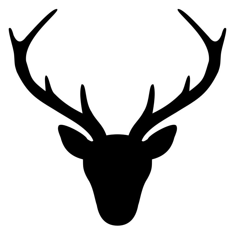 Hirsch Geweih Silhouette Jagd Jäger Geschenk