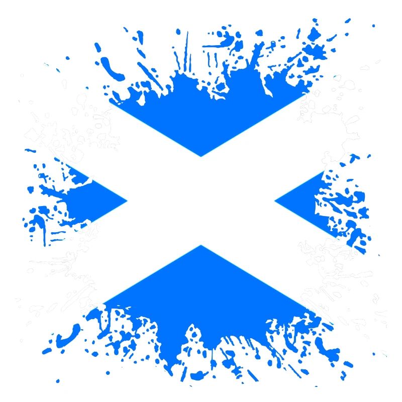 Ecosse couleur drapeau éclabousse