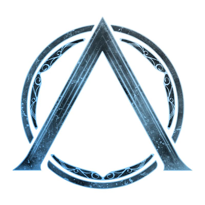 Sparta Lambda Symbol Blau Eis