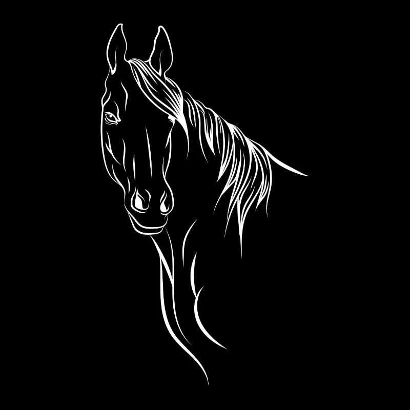 Cheval pour noir.
