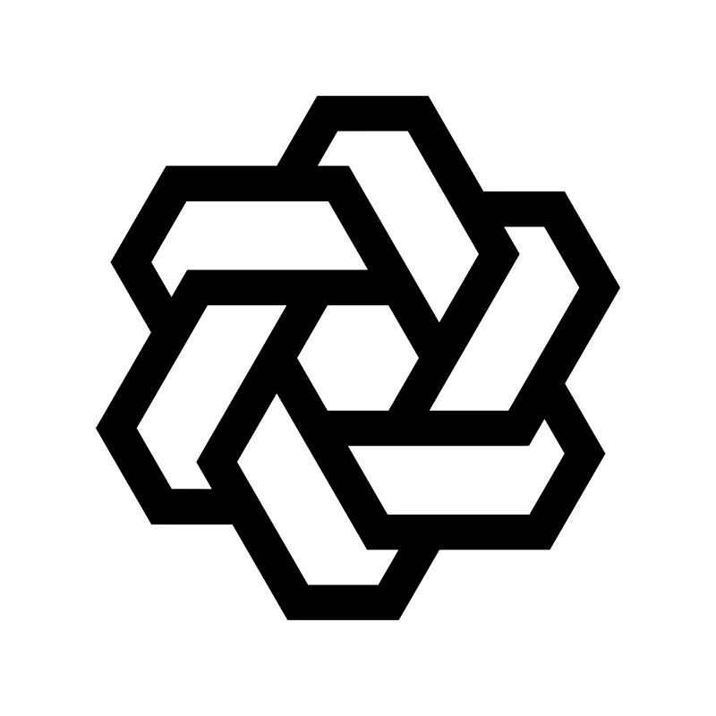 Logo cercle hexagonal