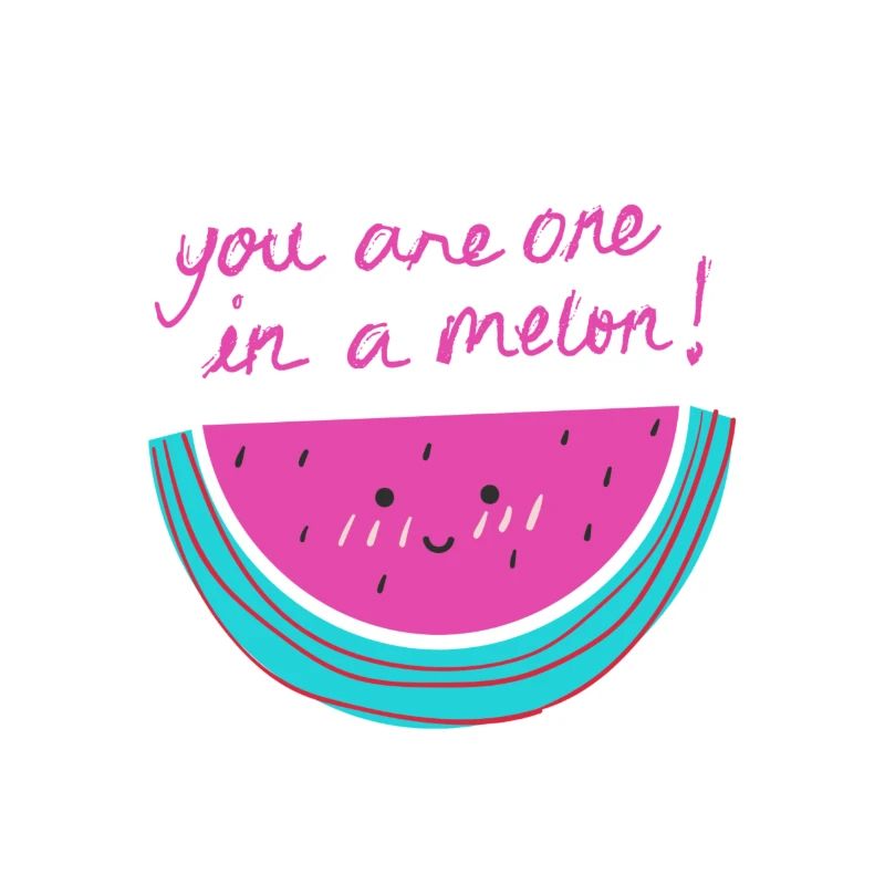 Pastèque avec phrase