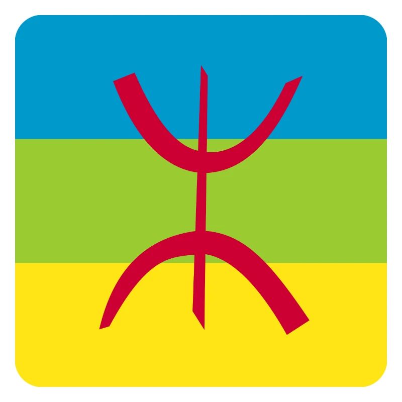 autocollant drapeau berbère réf amazigh