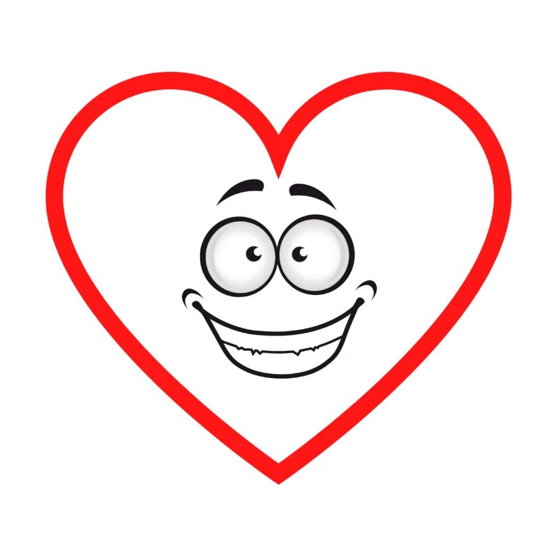 expectant heart comicstyle sticker sticker