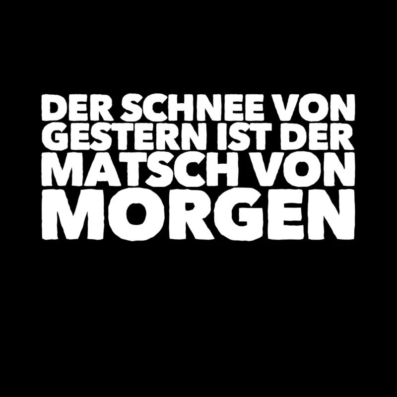 der Schnee wird zu Matsch