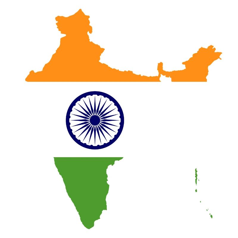 India flag gift idea map