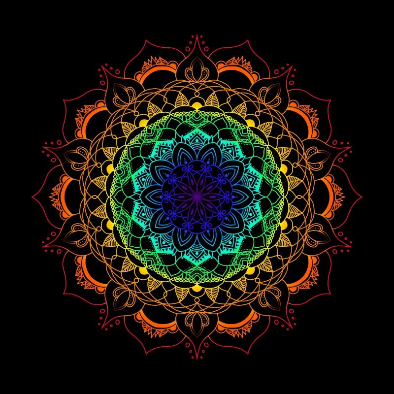 Regenbogen-Mandala