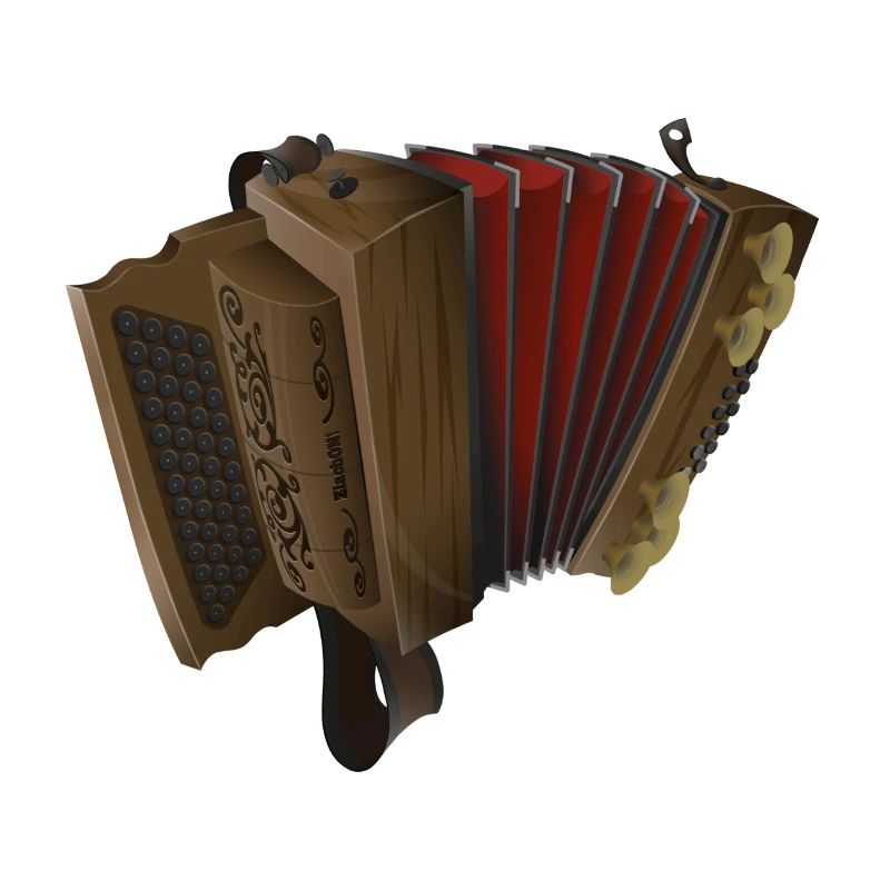 Styrian Harmonica - Dark/Red | ZiachON!