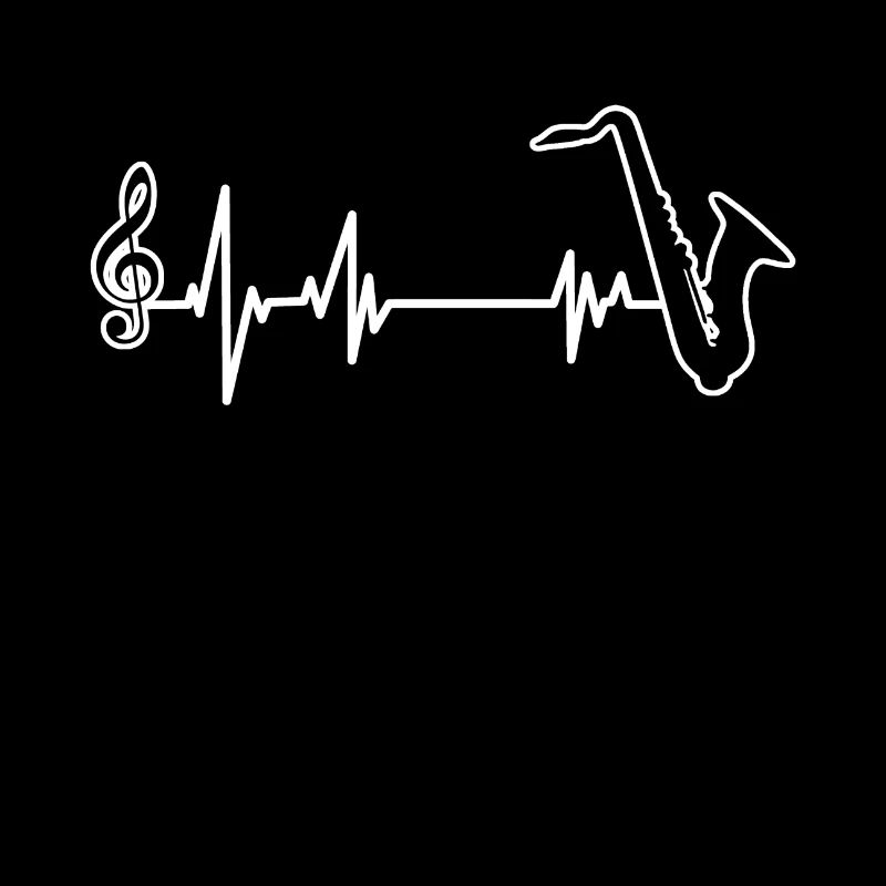 Saxophon EKG Saxofon Herzfrequenz Musik