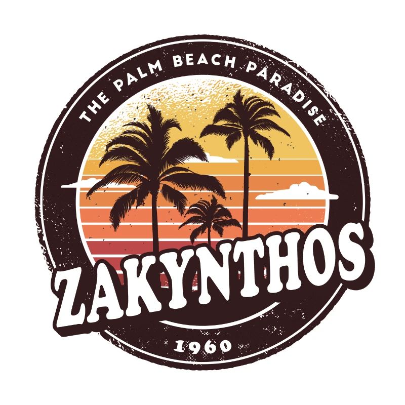Zakynthos Grèce Vintage Beach Design