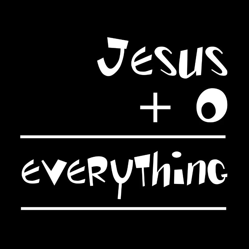 Le design chrétien Jésus et zéro est tout