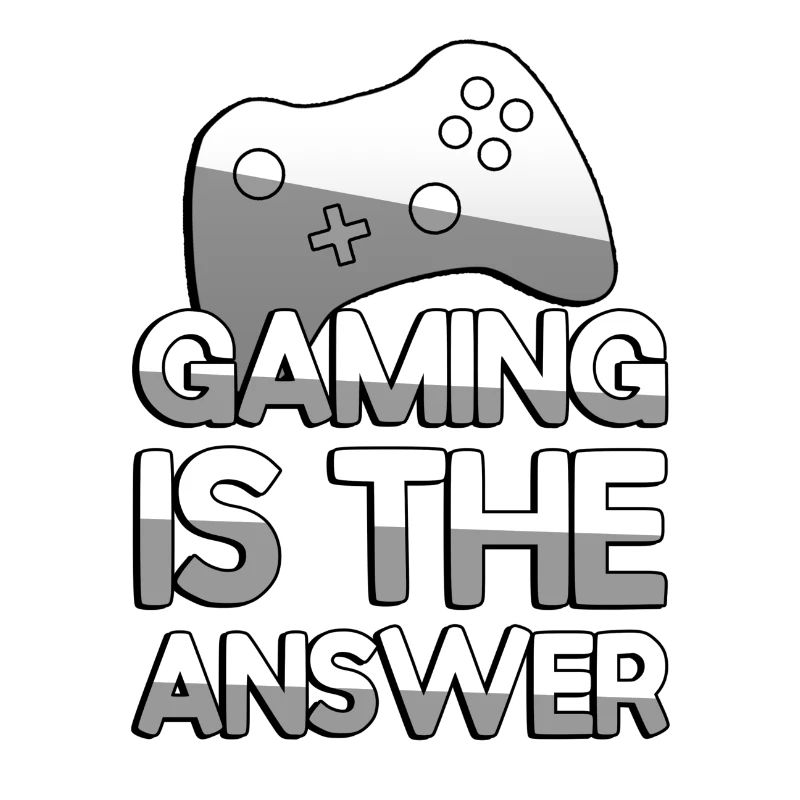 GAMING IS THE ANSWER + Controller - Gaming