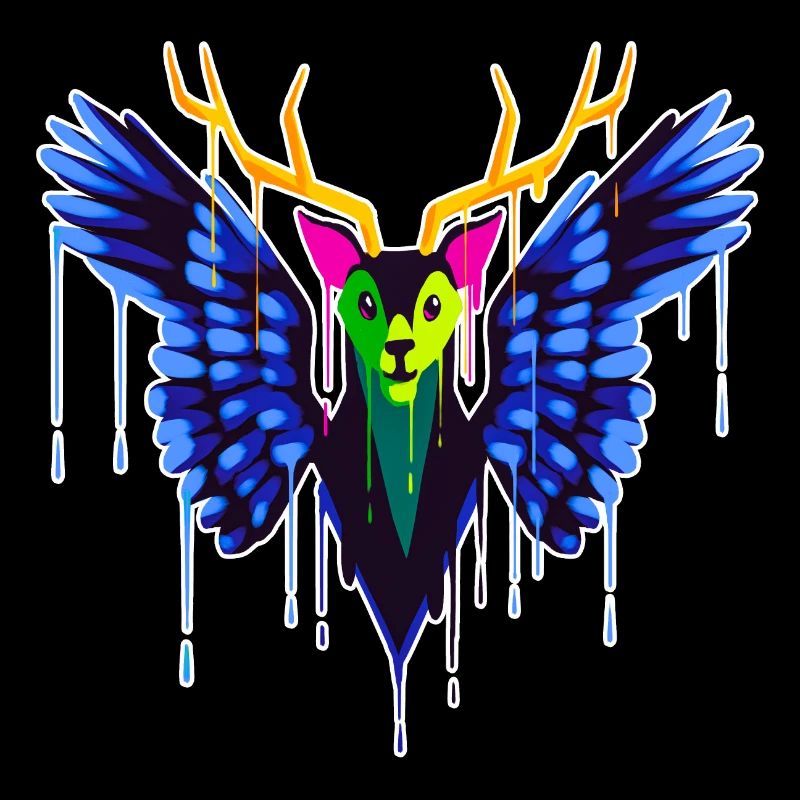 A Beautiful and Fun Peryton Bat Design