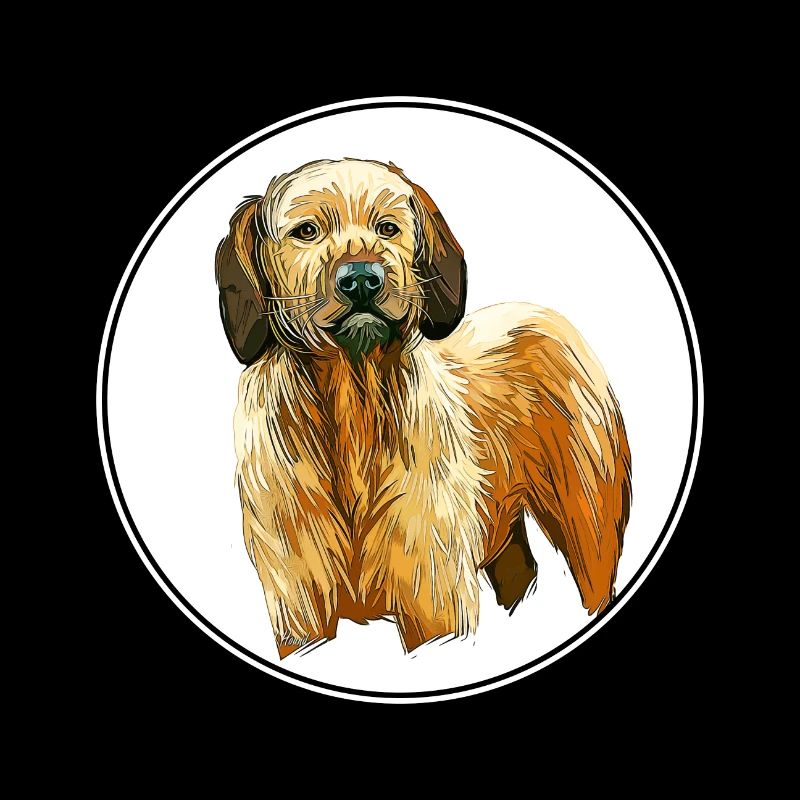 Styrian Coarse Haired Hound Dog Illustration