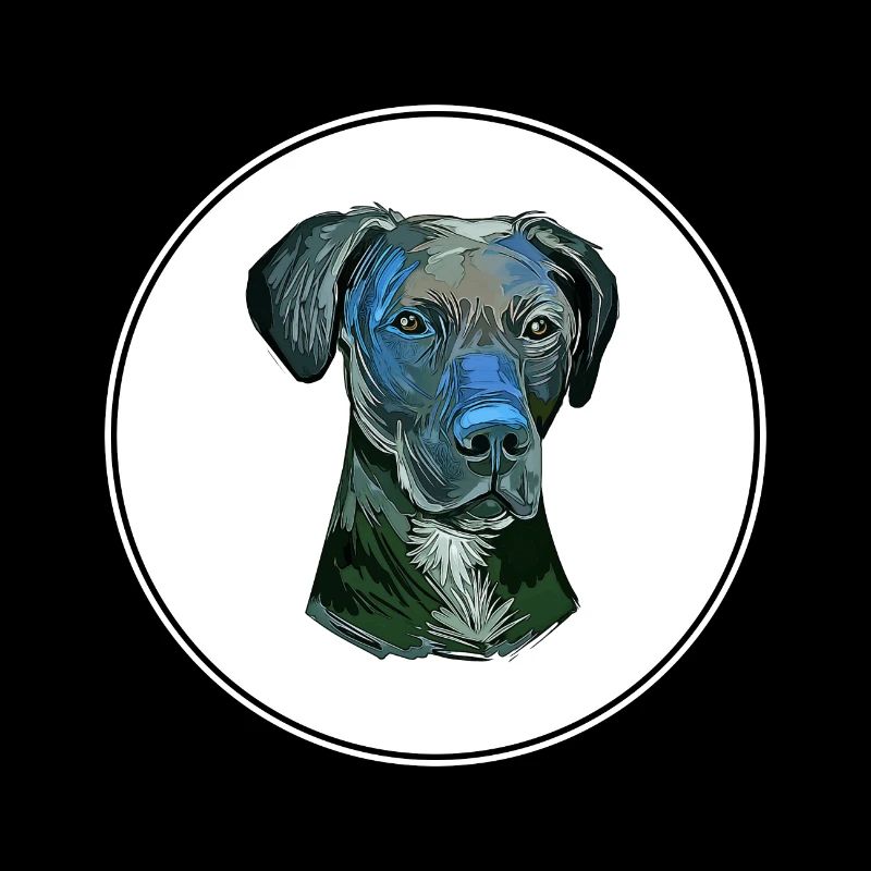 Illustration de l’aquarelle stephens Cur Dog
