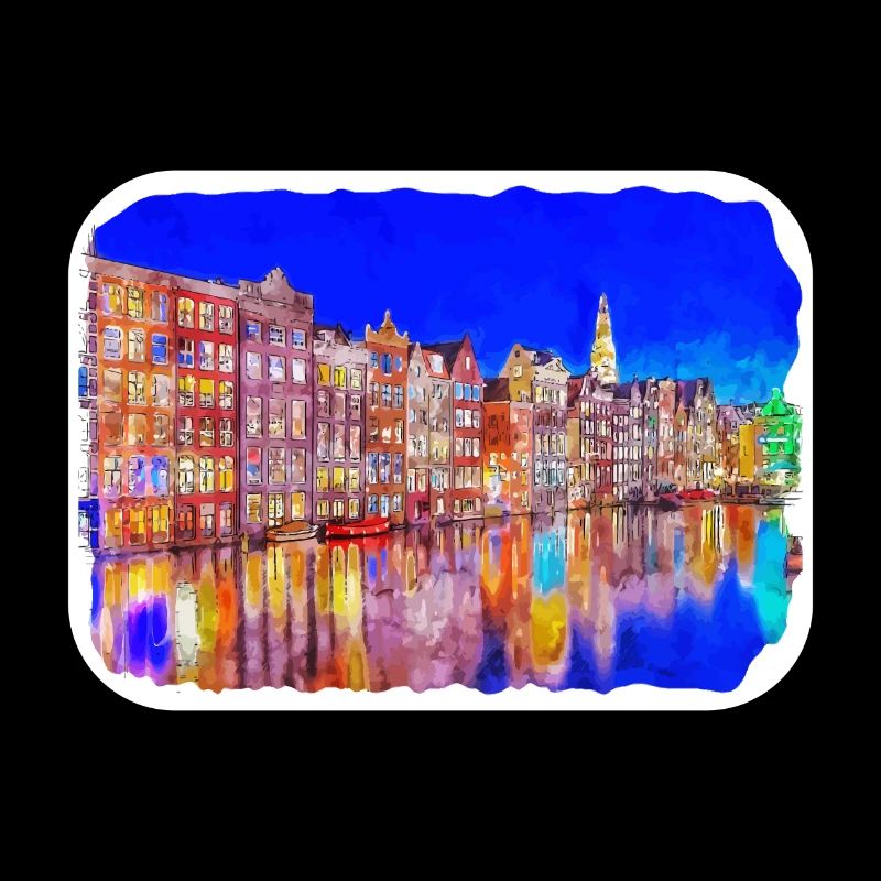 Pays-Bas Aquarelle Esquisse Dessinée Illustration