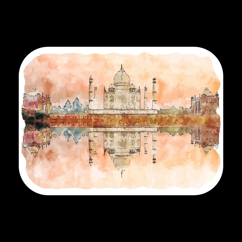 Inde Aquarelle Esquisse Dessinée à la main Illustration