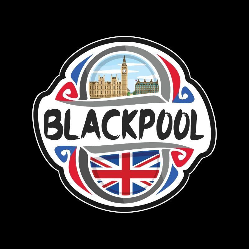 Blackpool Royaume-Uni Royaume-Uni Drapeau Souvenir de voyage B