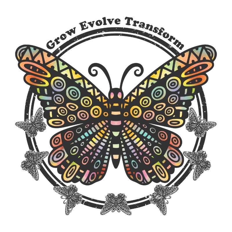 Boho Style Butterfly - Grow Evolve Transform