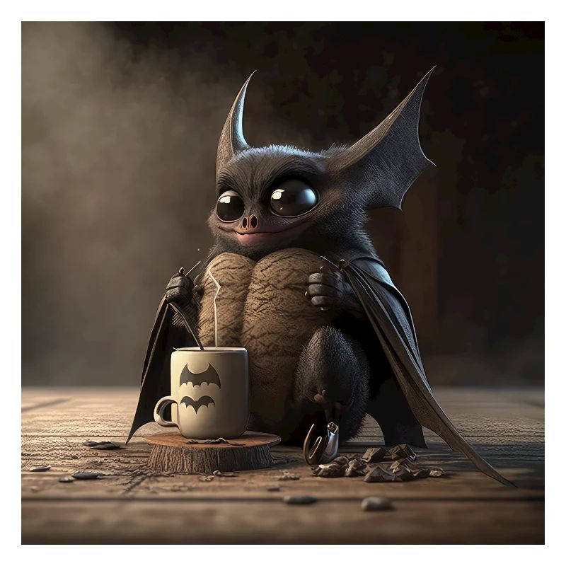 Bat Coffee Caffeine Funny