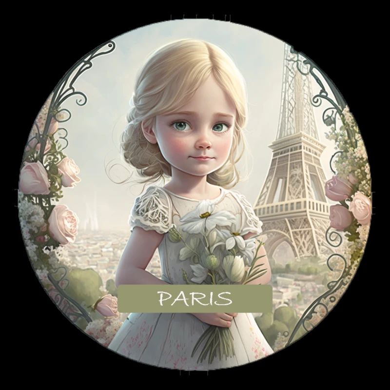 KLEINES MÄDCHEN - SOUVENIRS VON PARIS - EIFFELTURM