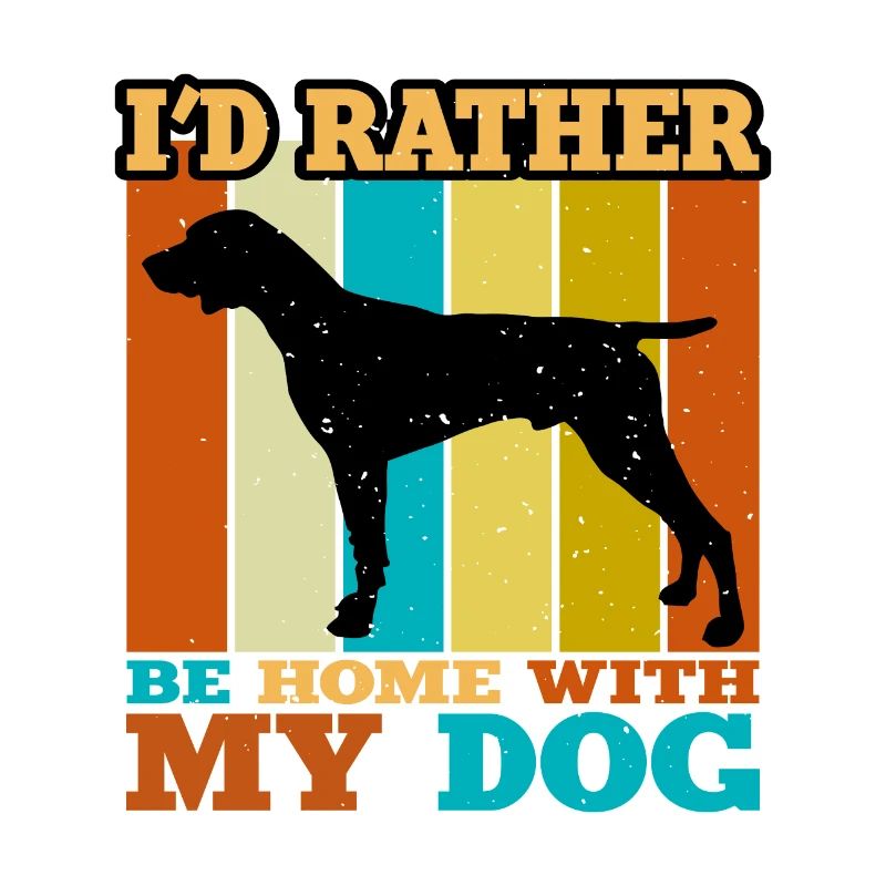 Allemand Pointer Chien Silhouette Rétro
