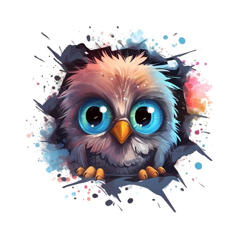 Niedliche Wachsame Eule | Nachtschwärmer Eule