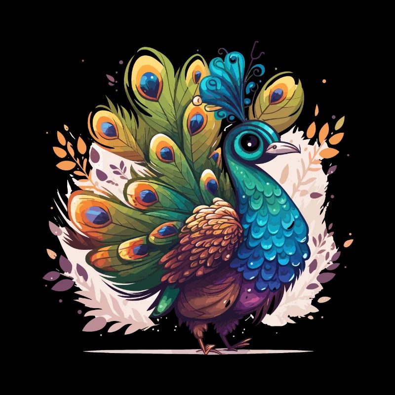 Peacock in full display