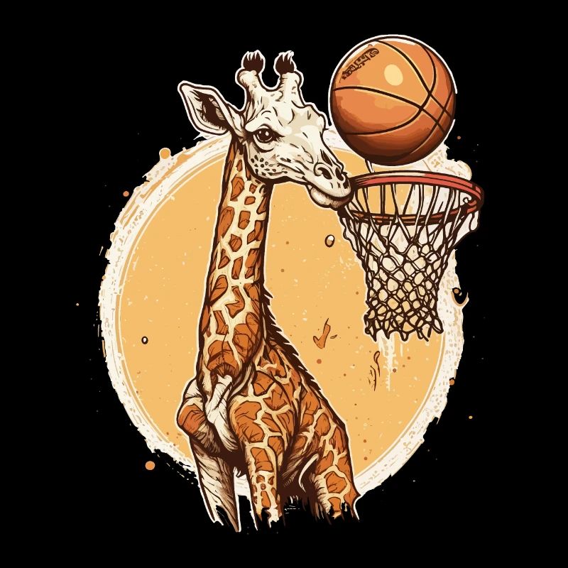 Giraffe auf dem Platz