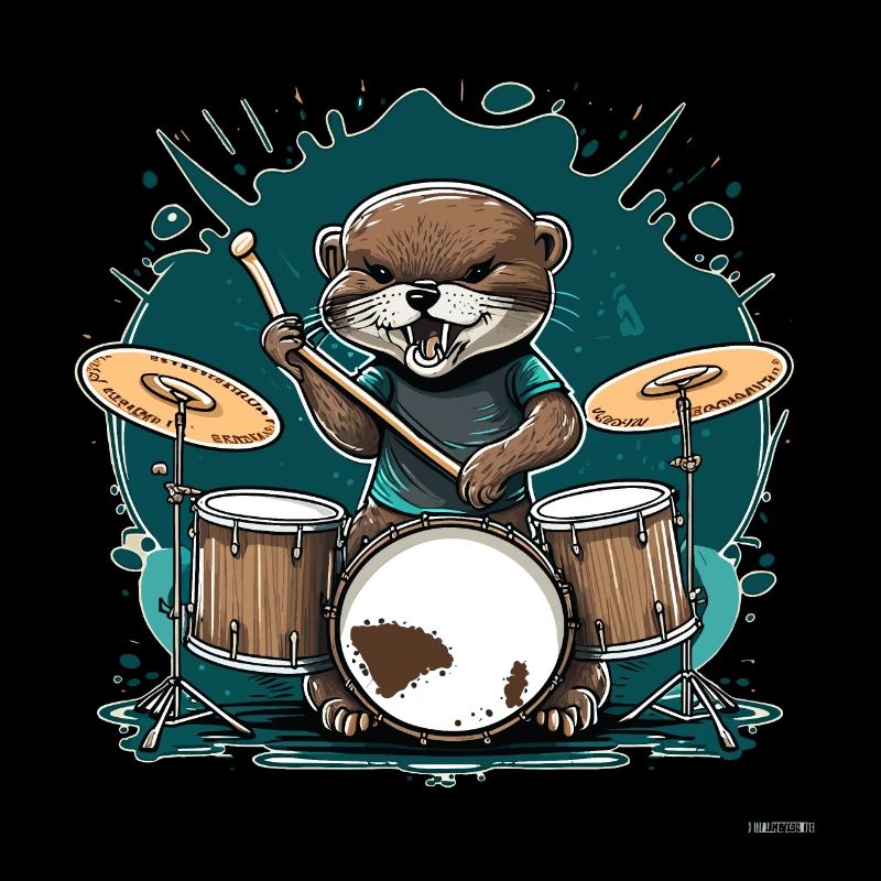 Otter Drummer