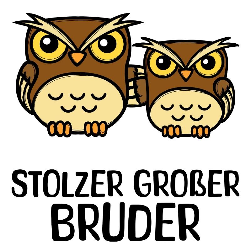Großer Bruder Statement Eule Geschwisterliebe
