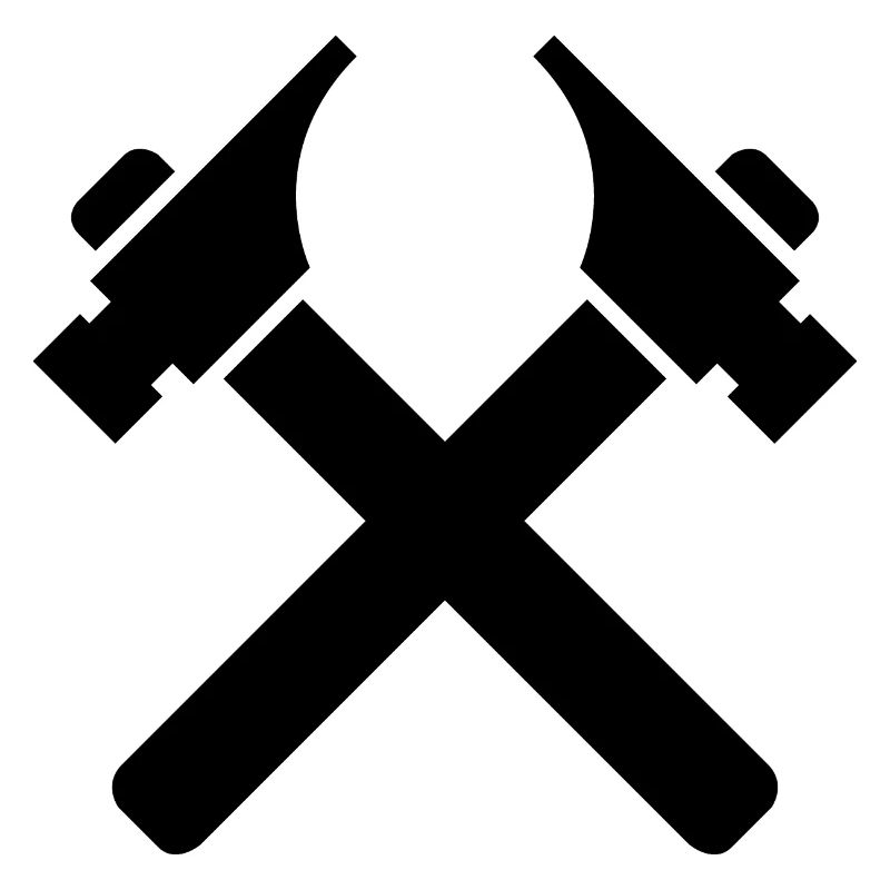 Tools Hammer Carpenter Symbol icon Logo Graphic