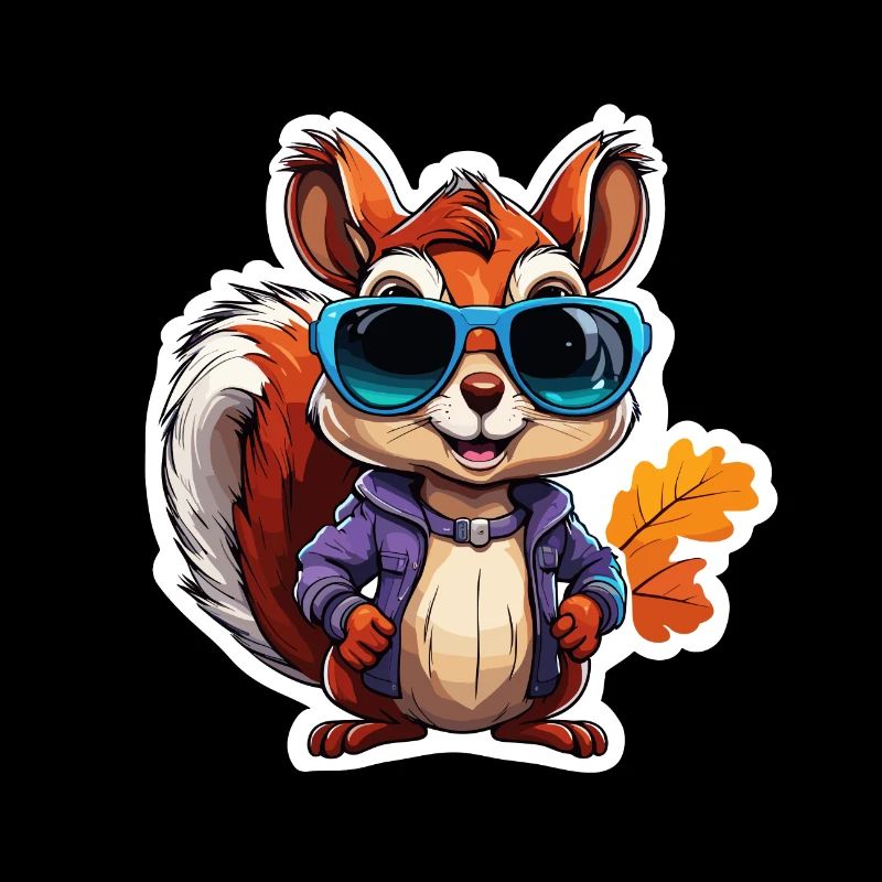 Eichhörnchen / Tier / Nagetier / Waldtier / Comic