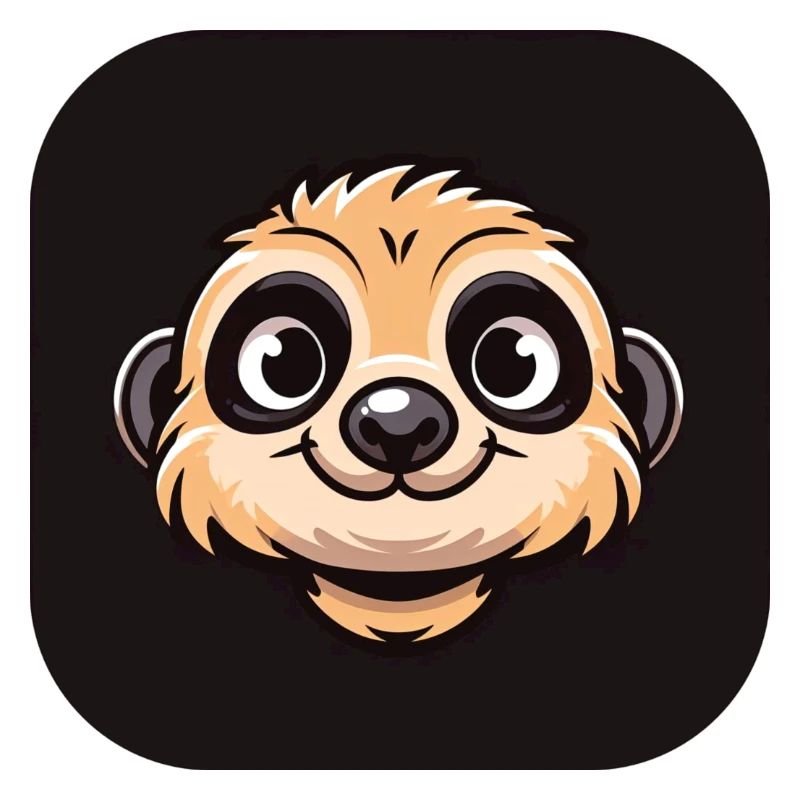 Comic Erdmännchen Kopf